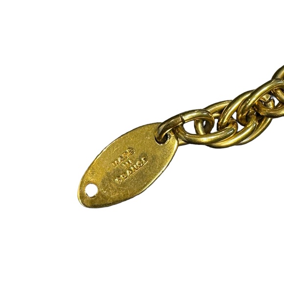 CHANEL VINTAGE RARE MULTI LOGO CHARM BRACELET - Picture 8 of 16